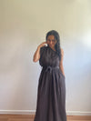 CHOCO - ROBE LONGUE ASYMÉTRIQUE