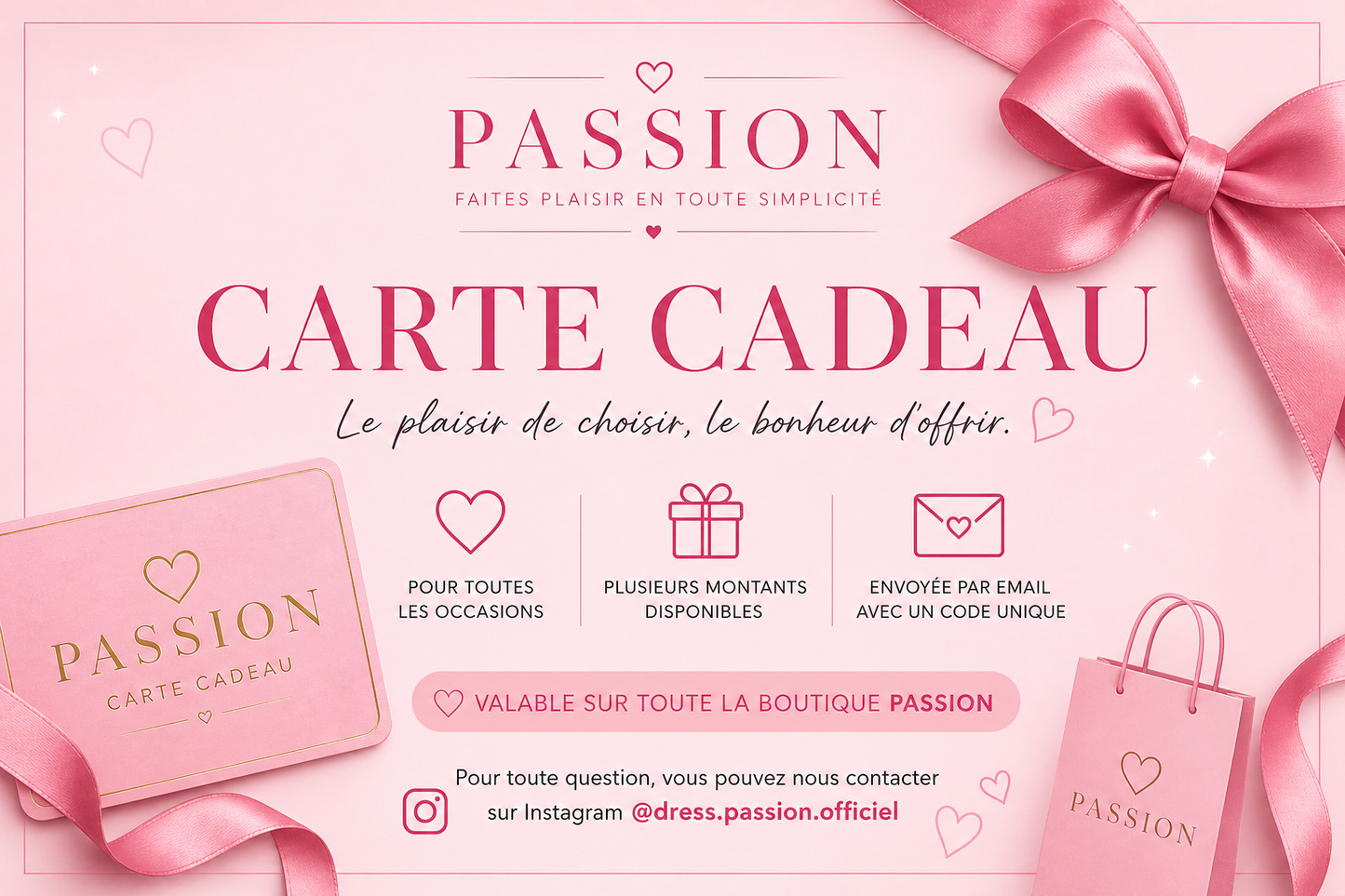 CARTES CADEAUX PASSION