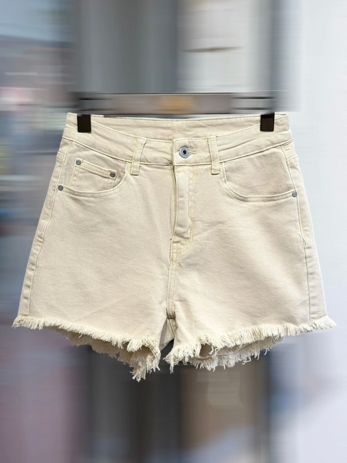 BLANC - SHORT EN JEAN