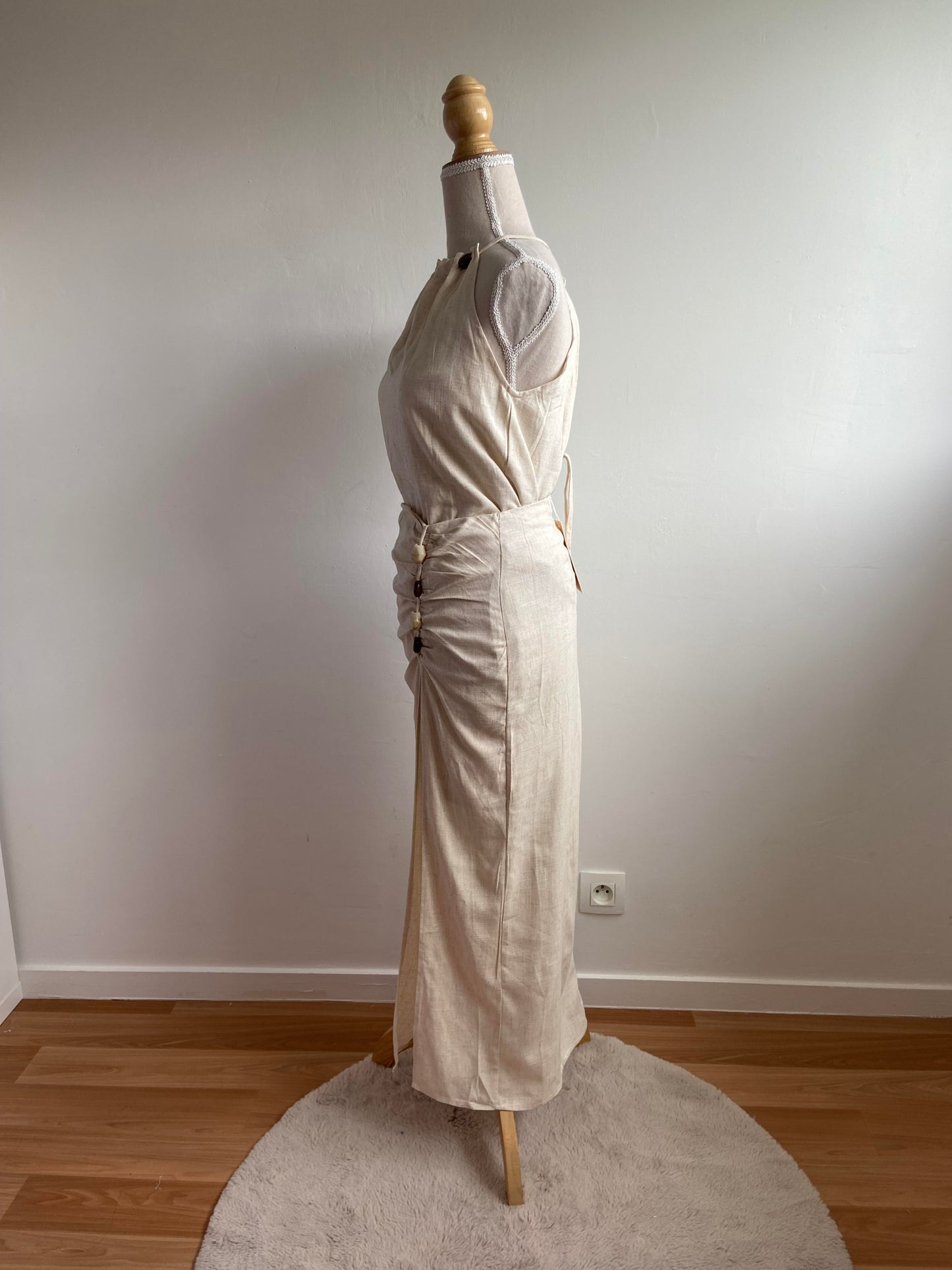 BEIGE - ENSEMBLE JUPE/TOP