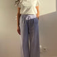 BLEU - PANTALON RAYÉ