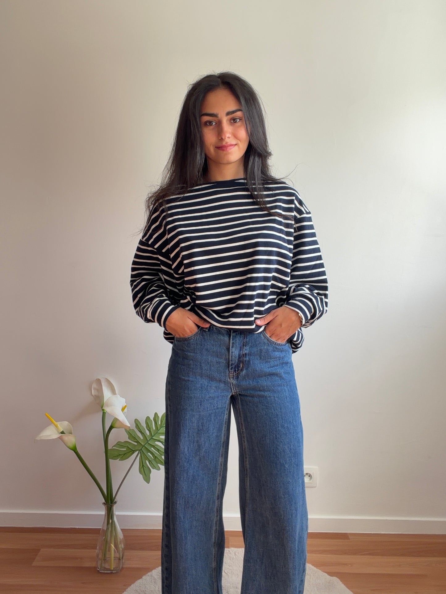 MARINE - TOP RAYÉ