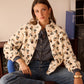 BEIGE - VESTE FLEURIE