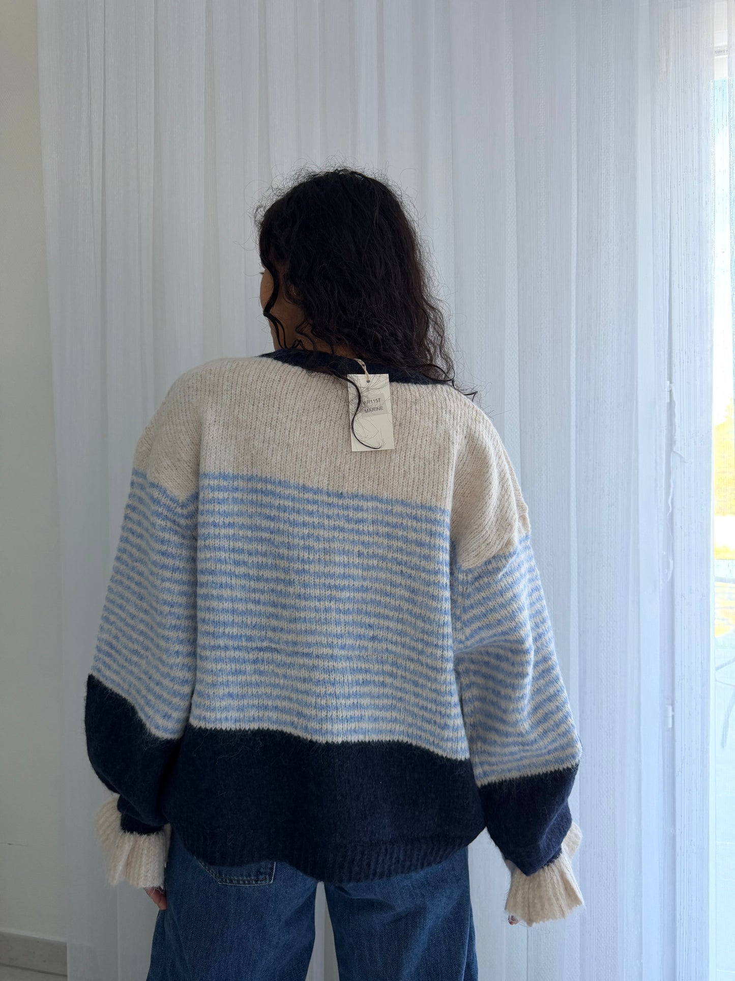 MARINE - GILET EN MAILLE
