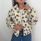 BEIGE - VESTE FLEURIE