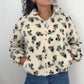 BEIGE - VESTE FLEURIE