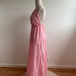 ROSE - ROBE LONGUE A BRETELLES