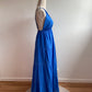 BLEU- ROBE LONGUE A BRETELLES
