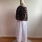 MARRON - BLOUSE ÉPAULE DÉNUDÉ A POIS