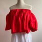 ROUGE - BLOUSE ÉPAULE DÉNUDÉ